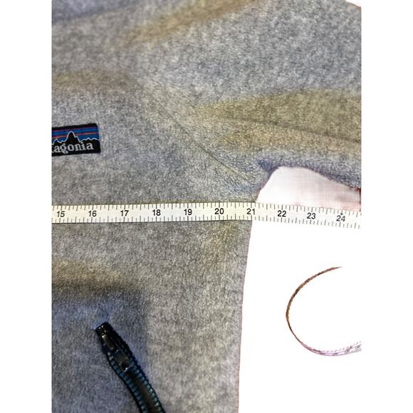 70s 80s Vintage PATAGONIA Gray/Blue Full Zip Stand Collar Jacket Men's Medium - Picture 5 of 11